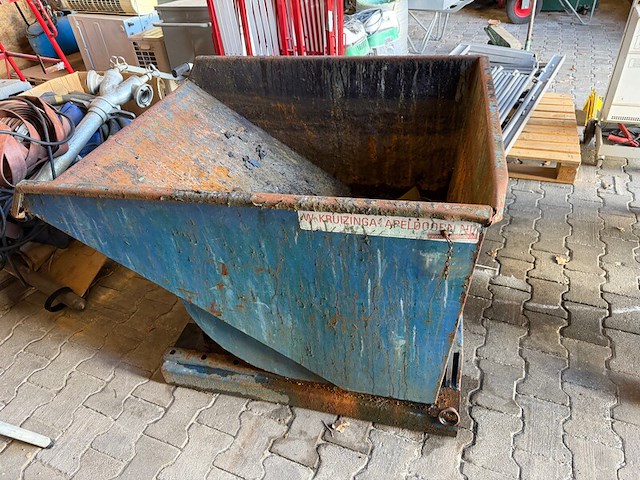 Kiepbak heftruck, kruizinga, blauw - afbeelding 6 van  6