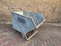 Kiepbak verrijdbaar gegalvaniseerd - afbeelding 2 van  4