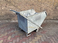 Kiepbak verrijdbaar gegalvaniseerd - afbeelding 2 van  4