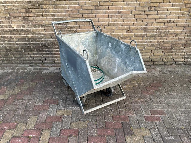 Kiepbak verrijdbaar gegalvaniseerd - afbeelding 4 van  4