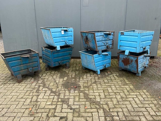 Kiepbare afvalcontainer (7x) - afbeelding 1 van  6
