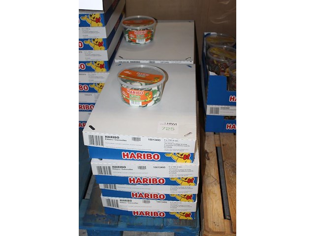 Kikkers haribo in 8 overdozen met 6 emmers a 150 stuks. tht 7-2026. - afbeelding 2 van  2