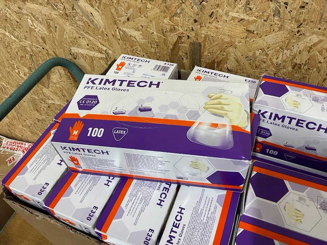 Kimtech pfe latex wegwerphandschoenen (2000x) - afbeelding 3 van  4