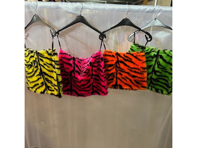 Kind carnaval feest pluche rokjes - afbeelding 4 van  4