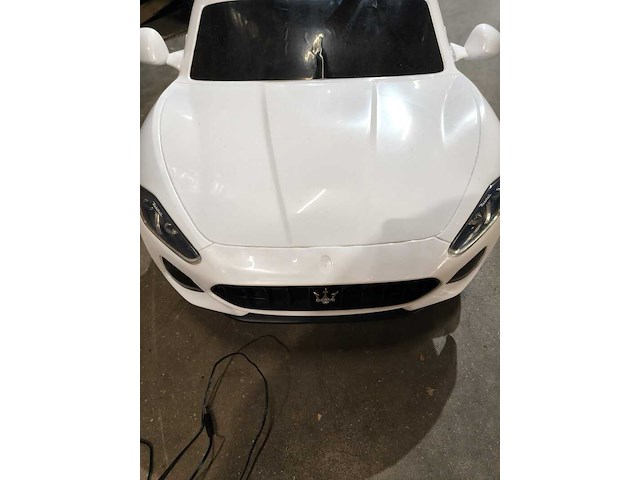 Kinder maserati op accu ca. 120 cm lang, wit - afbeelding 2 van  8