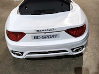 Kinder maserati op accu ca. 120 cm lang, wit - afbeelding 4 van  8