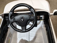 Kinder maserati op accu ca. 120 cm lang, wit - afbeelding 5 van  8