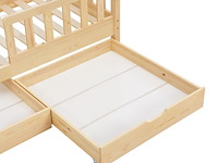 Kinderbed marli - 80 x 160 cm - houtkleur - incl. bedlades - afbeelding 8 van  16