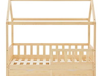 Kinderbed marli - 80 x 160 cm - houtkleur - incl. bedlades - afbeelding 3 van  16