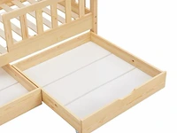 Kinderbed marli - 80 x 160 cm - houtkleur - incl. bedlades - afbeelding 8 van  16