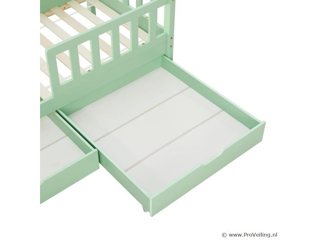 Kinderbed marli - 80 x 160 cm - mint - incl. bedlades - afbeelding 8 van  16