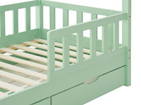 Kinderbed marli - 80 x 160 cm - mint - incl. bedlades - afbeelding 10 van  16