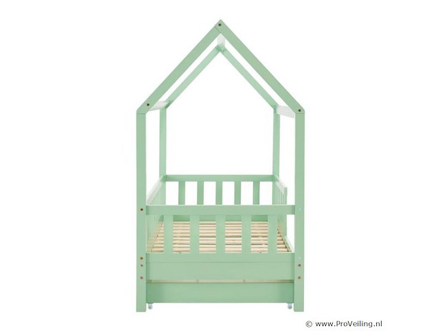 Kinderbed marli - 80 x 160 cm - mint - incl. bedlades - afbeelding 6 van  16