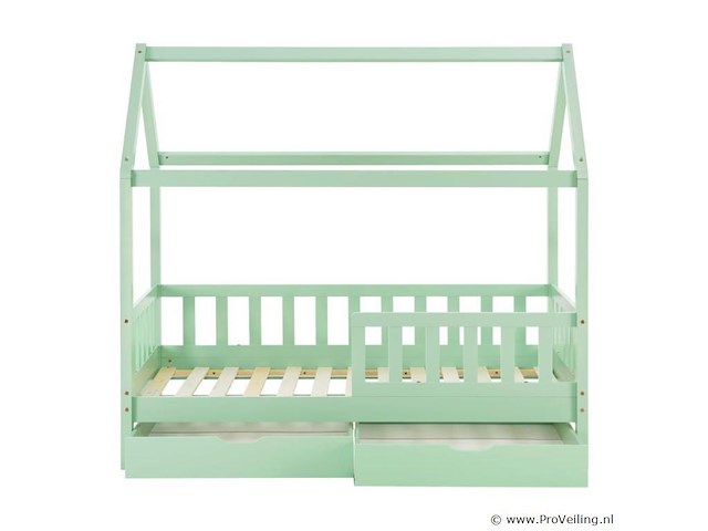 Kinderbed marli - 80 x 160 cm - mint - incl. bedlades - afbeelding 16 van  16