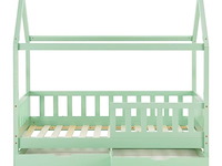 Kinderbed marli - 80 x 160 cm - mint - incl. bedlades - afbeelding 16 van  16