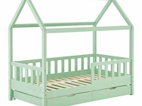 Kinderbed marli - 80 x 160 cm - mint - incl. bedlades - afbeelding 2 van  16