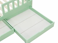 Kinderbed marli - 80 x 160 cm - mint - incl. bedlades - afbeelding 8 van  16