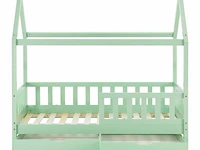 Kinderbed marli - 80 x 160 cm - mint - incl. bedlades - afbeelding 16 van  16