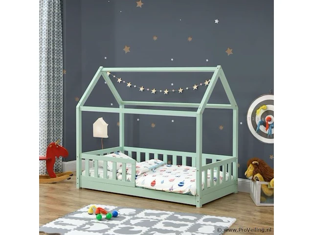 Kinderbed marli - 80 x 160 cm - mint - afbeelding 2 van  6