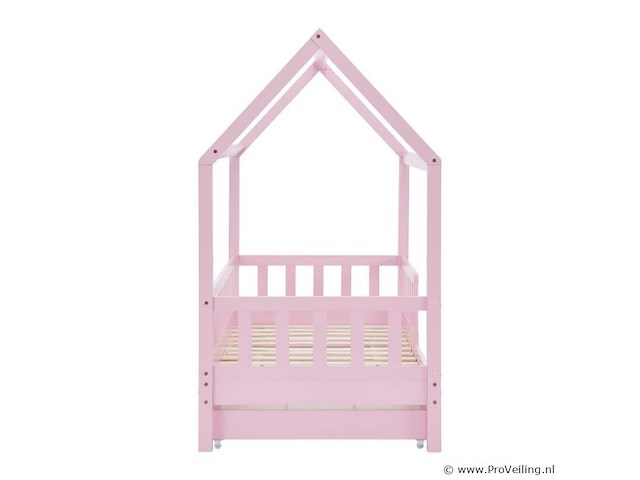 Kinderbed marli - 80 x 160 cm - roze - incl. bedlades - afbeelding 6 van  16