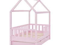Kinderbed marli - 80 x 160 cm - roze - incl. bedlades - afbeelding 5 van  16