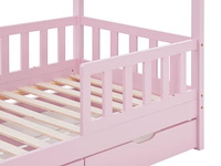 Kinderbed marli - 80 x 160 cm - roze - incl. bedlades - afbeelding 10 van  16