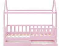 Kinderbed marli - 80 x 160 cm - roze - incl. bedlades - afbeelding 16 van  16