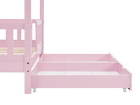Kinderbed marli - 80 x 160 cm - roze - incl. bedlades - afbeelding 7 van  16