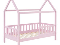 Kinderbed marli - 80 x 160 cm - roze - incl. bedlades - afbeelding 4 van  16
