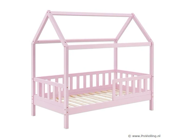 Kinderbed marli - 80 x 160 cm - roze - incl. bedlades - afbeelding 4 van  16
