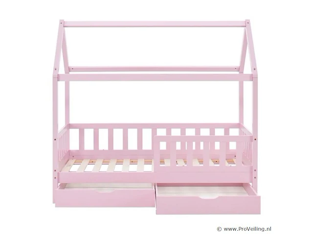 Kinderbed marli - 80 x 160 cm - roze - incl. bedlades - afbeelding 16 van  16