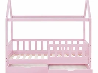Kinderbed marli - 80 x 160 cm - roze - incl. bedlades - afbeelding 16 van  16