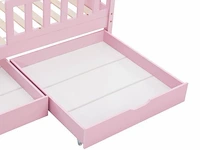 Kinderbed marli - 80 x 160 cm - roze - incl. bedlades - afbeelding 8 van  16