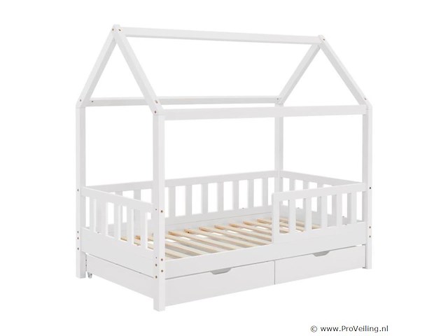 Kinderbed marli - 80 x 160 cm - wit - incl. bedlades - afbeelding 2 van  16