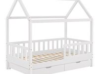 Kinderbed marli - 80 x 160 cm - wit - incl. bedlades - afbeelding 2 van  16