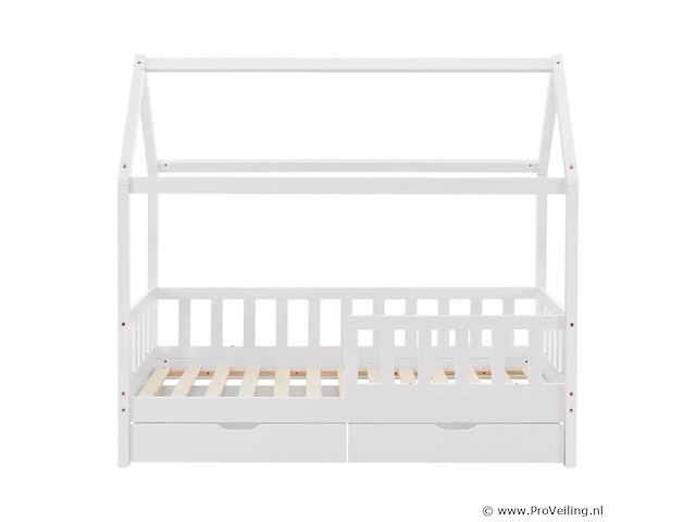 Kinderbed marli - 80 x 160 cm - wit - incl. bedlades - afbeelding 3 van  16