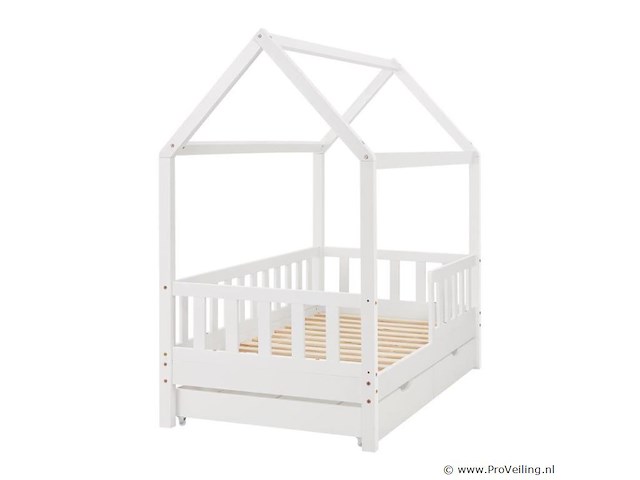 Kinderbed marli - 80 x 160 cm - wit - incl. bedlades - afbeelding 5 van  16