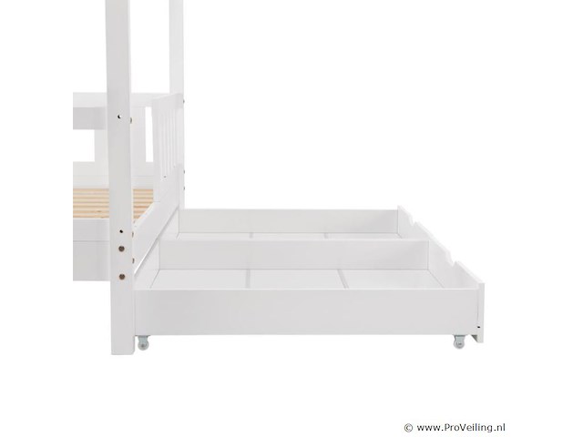 Kinderbed marli - 80 x 160 cm - wit - incl. bedlades - afbeelding 7 van  16