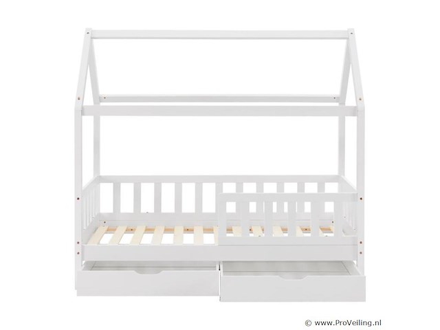 Kinderbed marli - 80 x 160 cm - wit - incl. bedlades - afbeelding 16 van  16
