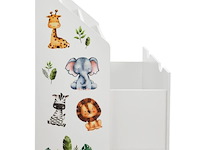 Kinderboekenkast - 63 x 30 x 70 cm - wit - afbeelding 5 van  7