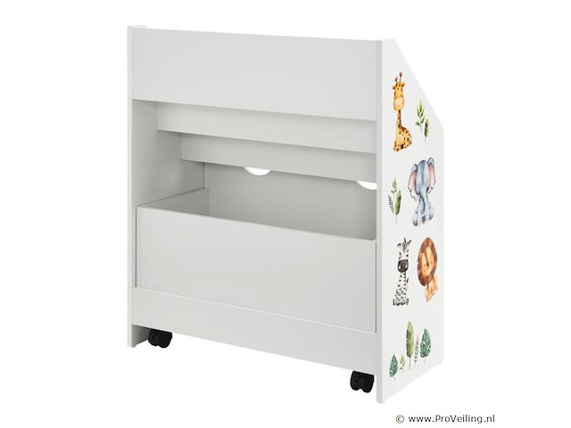 Kinderboekenkast - 63 x 30 x 70 cm - wit - afbeelding 6 van  7