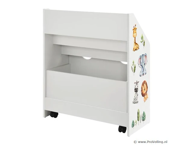 Kinderboekenkast - 63 x 30 x 70 cm - wit - afbeelding 6 van  7