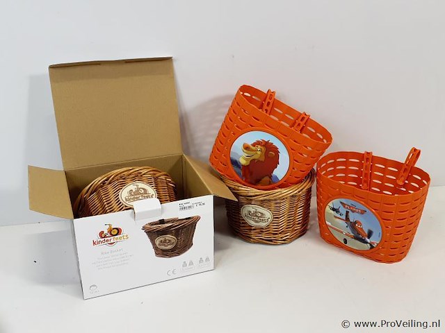 Kinderfiets mandje bike basket - 4 stuks - afbeelding 1 van  2