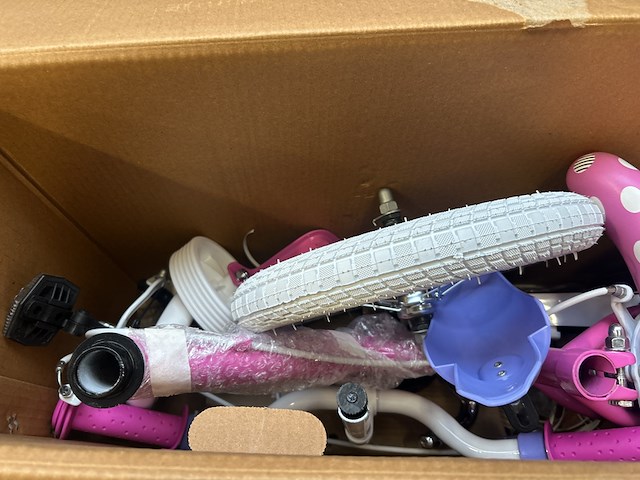 Kinderfiets meisjes 12 inch roze, roze - afbeelding 2 van  5