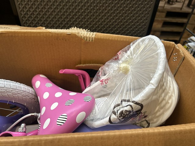 Kinderfiets meisjes 12 inch roze, roze - afbeelding 4 van  5