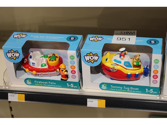 Kindergoedspeelgoed wow w.o. boten en politiewagen. - afbeelding 2 van  3