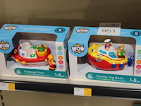 Kindergoedspeelgoed wow w.o. boten en politiewagen. - afbeelding 2 van  3