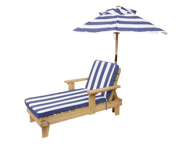 Kinderligstoel met parasol (2x) - afbeelding 1 van  2