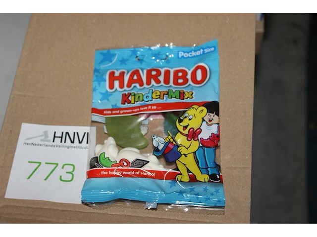 Kindermix haribo in 5 overdozen met 28 zakjes a 70 g. tht 6-2026. - afbeelding 1 van  2
