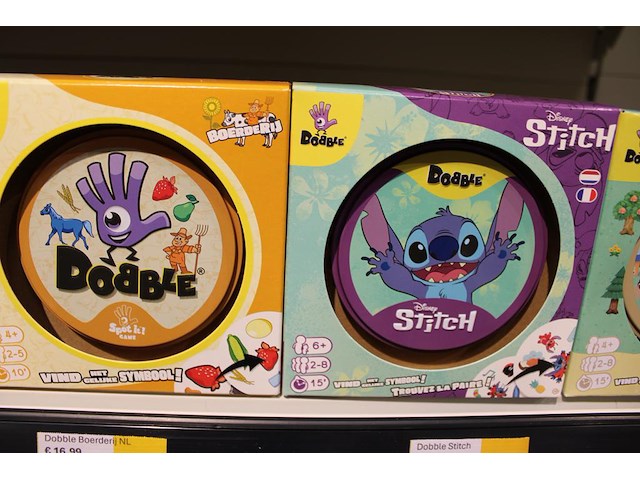 Kinderspellen dobble, diverse uitvoeringen, 8 stuks. - afbeelding 4 van  5